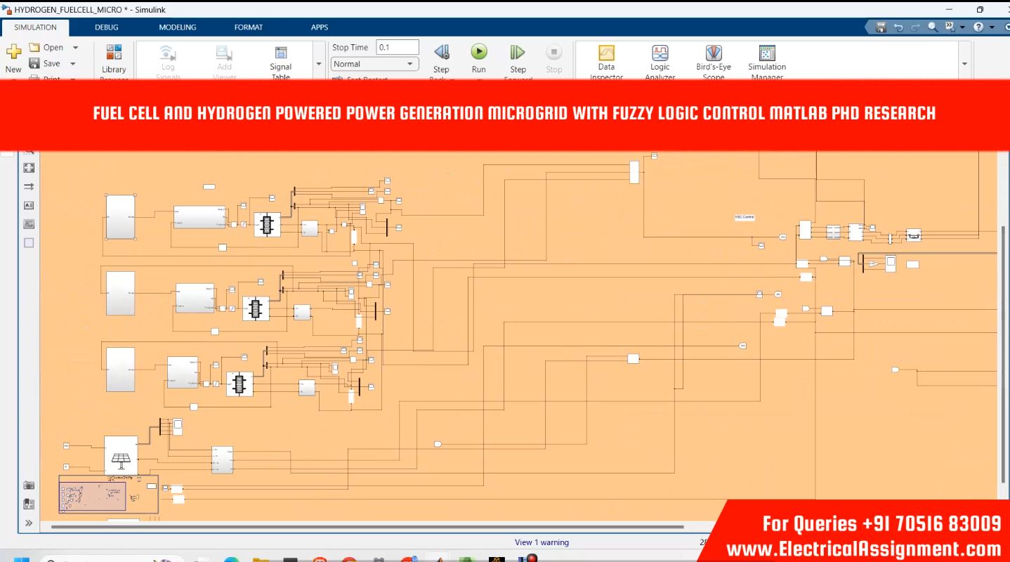 Hybrid Microgrid Fuzzy Logic Control PV BESS Variable Load Simulink Simulation screenshot 5